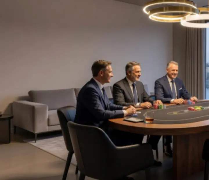 Kameralny wieczór pokerowy dla zarządu w apartamencie w Krakowie